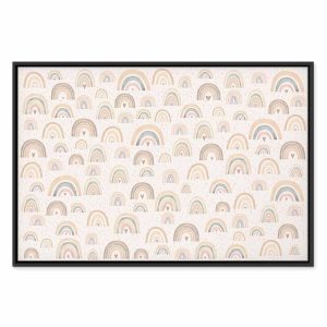 Tableau - Spring - Pastel Rainbows with Hearts on a Rainy Day