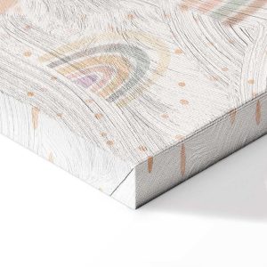 Tableau - Spring - Pastel Rainbows with Hearts on a Rainy Day