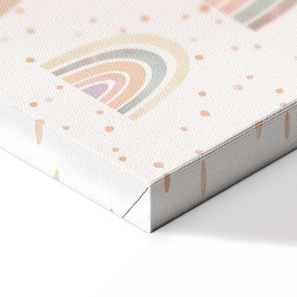 Tableau - Spring - Pastel Rainbows with Hearts on a Rainy Day