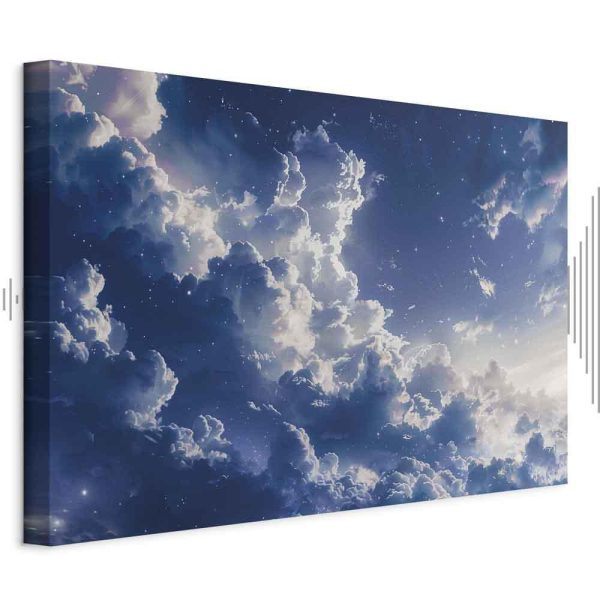 Tableau - Starry Clouds and Delicate Light Over a Corner of the Sky