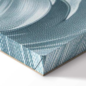 Tableau - Stone Baroque Ornaments in Light Shades of Gray-Blue