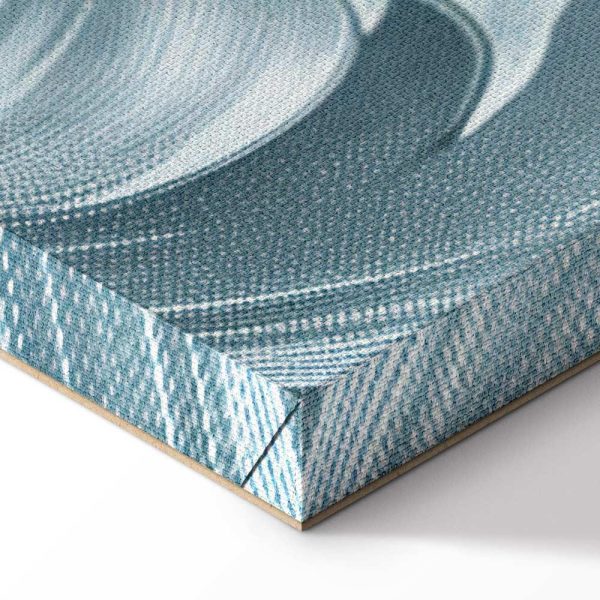 Tableau - Stone Baroque Ornaments in Light Shades of Gray-Blue