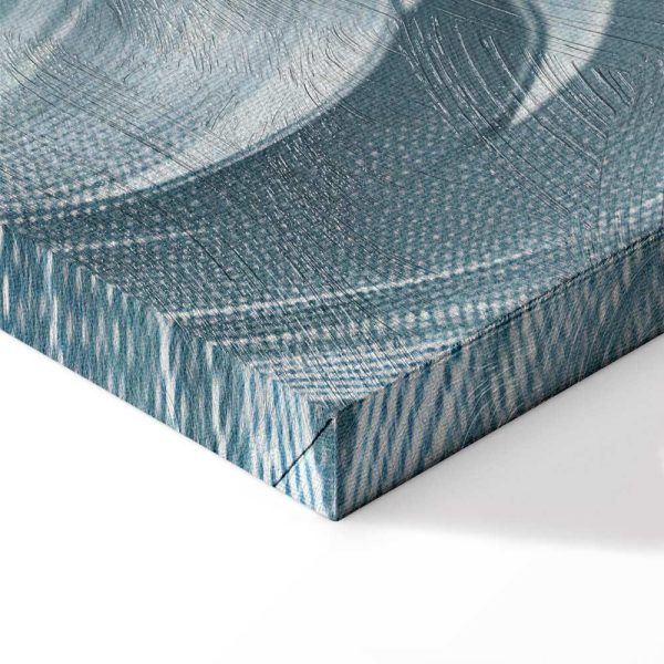 Tableau - Stone Baroque Ornaments in Light Shades of Gray-Blue