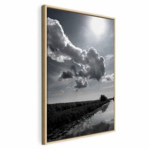 Tableau - Sun Over Clouds (1-part) - Sky Reflection in Water Field