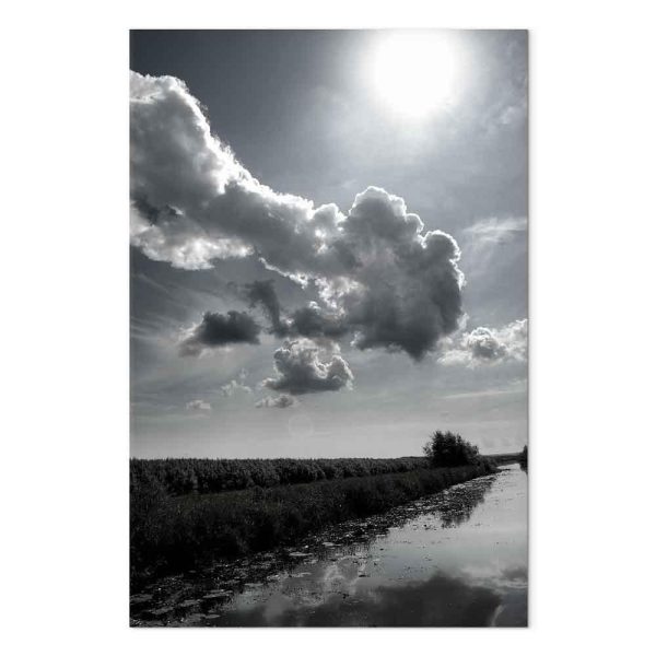 Tableau - Sun Over Clouds (1-part) - Sky Reflection in Water Field