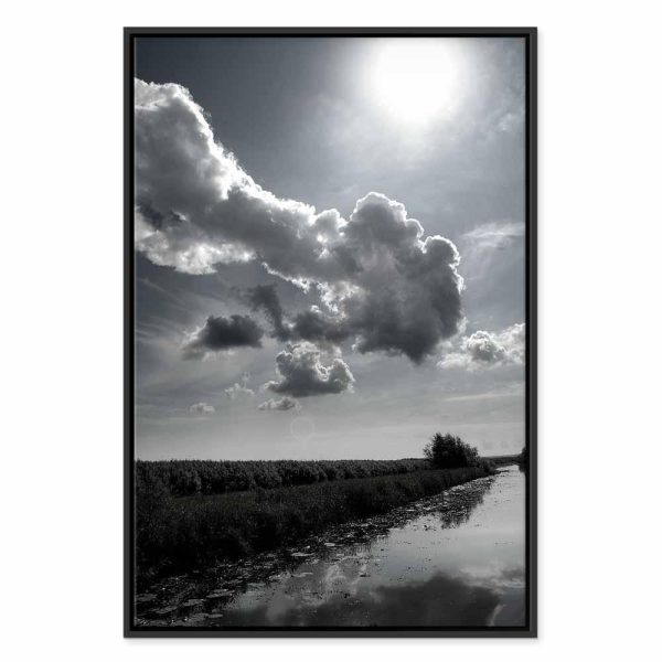 Tableau - Sun Over Clouds (1-part) - Sky Reflection in Water Field
