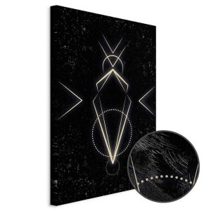 Tableau - Symmetry of Shapes (1-part) - Graphic Motif in Black Shade