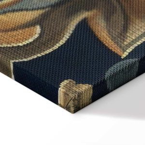 Tableau - Tapestry Large Flowers Retro Floral Motif in Kilim Style