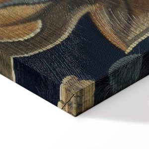 Tableau - Tapestry Large Flowers Retro Floral Motif in Kilim Style