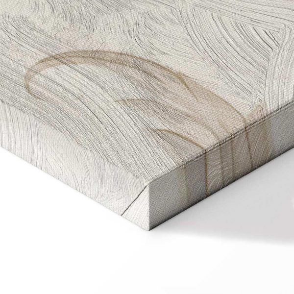 Tableau - Turquoise Flowers in Retro Ambience Floristic Ornaments