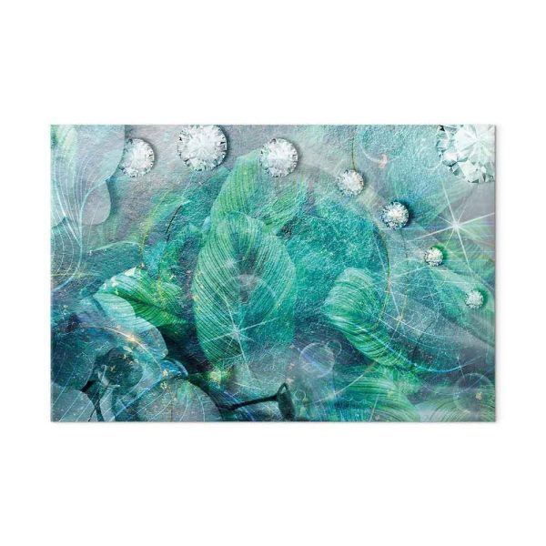 Tableau - Turquoise Leaves (1 Part) Wide