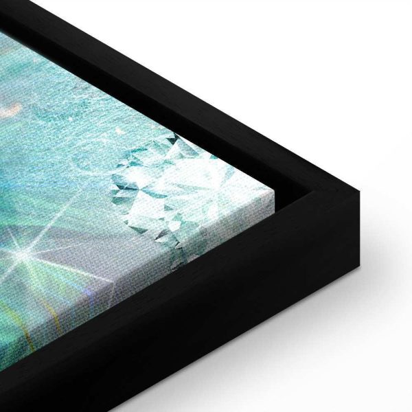 Tableau - Turquoise Leaves (1 Part) Wide