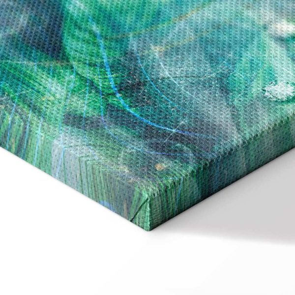 Tableau - Turquoise Leaves (1 Part) Wide