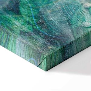 Tableau - Turquoise Leaves (1 Part) Wide