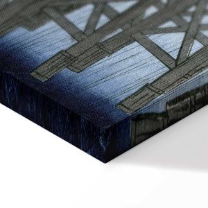 Tableau - Utagawa Hiroshige – Sudden Shower over Shin-Ohashi Bridge and Atake