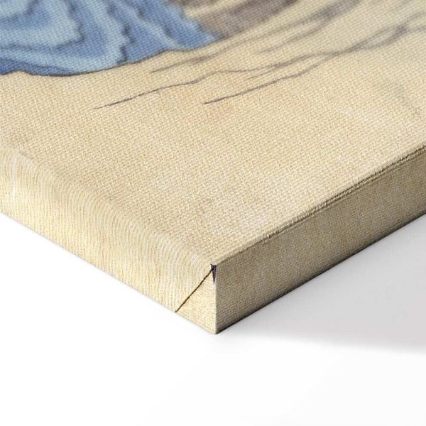 Tableau - Utagawa Hiroshige – The monkey bridge in the Kai province