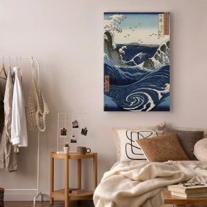 Tableau - Utagawa Hiroshige – View of the Naruto whirlpools at Awa