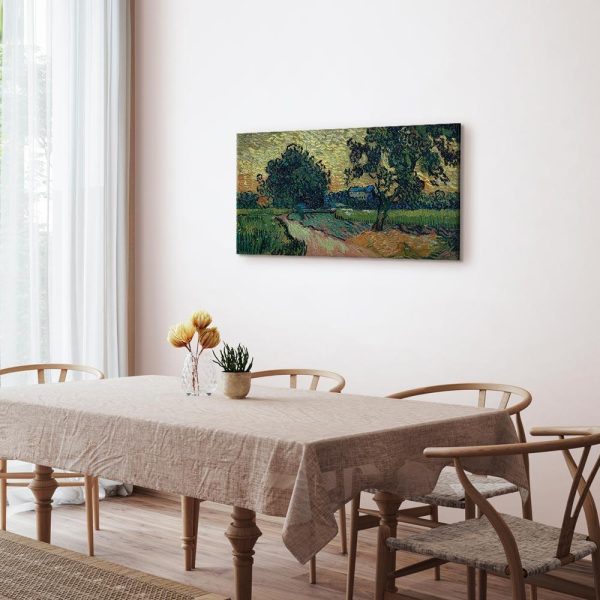Tableau - Vincent Van Gogh – Landscape with the Chateau of Auvers at Sunset