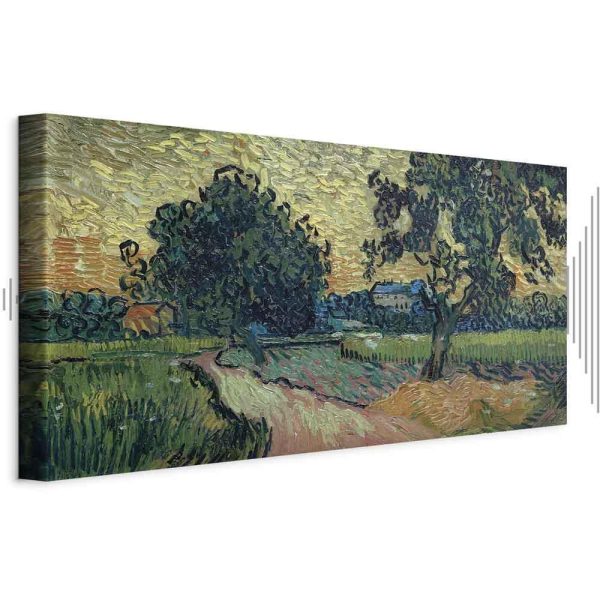 Tableau - Vincent Van Gogh – Landscape with the Chateau of Auvers at Sunset