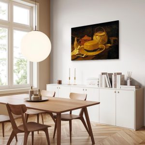 Tableau - Vincent Van Gogh – Still life with yellow straw hat