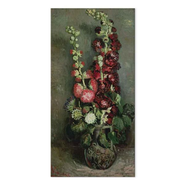 Tableau - Vincent Van Gogh – Vase of Hollyhocks