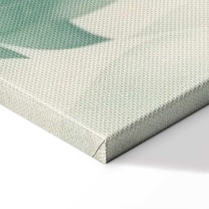 Tableau - Watercolor Botanical Motif Delicate Green-Beige Leaves