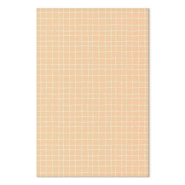 Tableau - Waving Lines - Creamy Grid on a Noisy Pastel Background