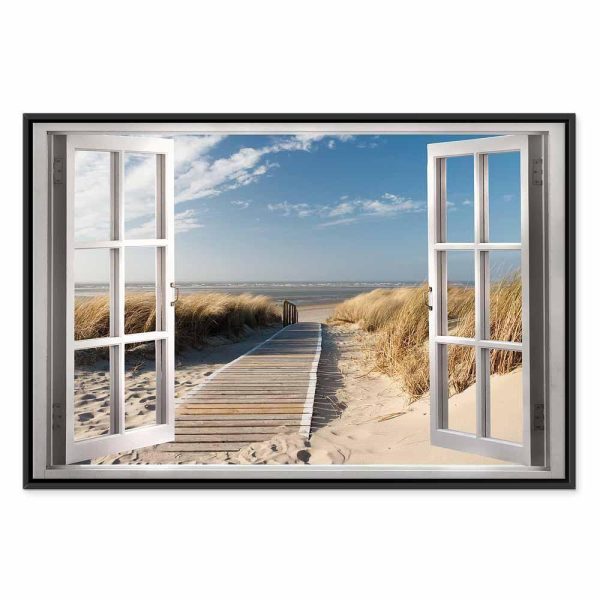 Tableau - Window: View of the Beach