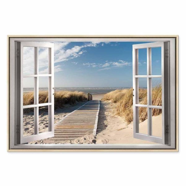 Tableau - Window: View of the Beach