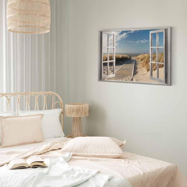 Tableau - Window: View of the Beach