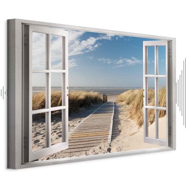 Tableau - Window: View of the Beach