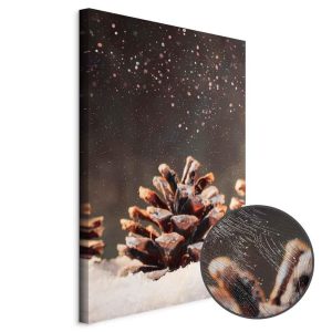 Tableau - Winter Pine Cone (1 Part) Vertical
