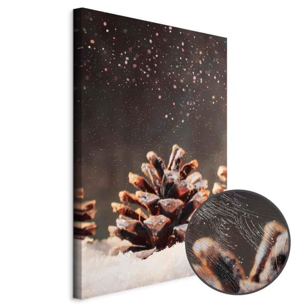 Tableau - Winter Pine Cone (1 Part) Vertical