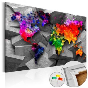 Tableau en liège - Cubic World