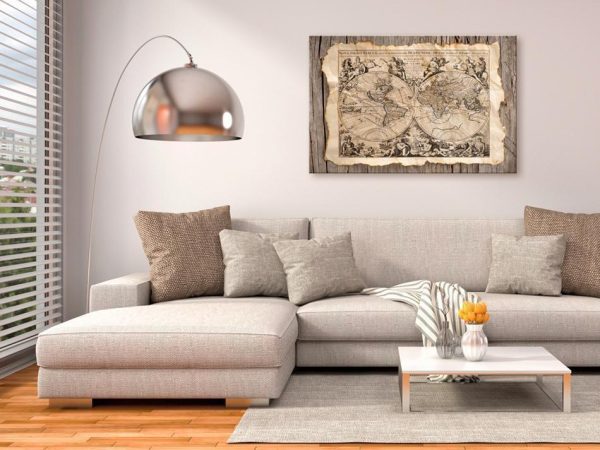 Tableau en liège - Map of the Past