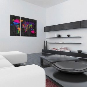 Tableau en liège - Mappa del Mondo