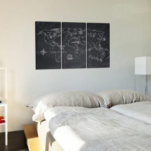 Tableau en liège - Travel broadens the mind (triptych)