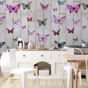 Tapisserie murale - Butterflies and Concrete
