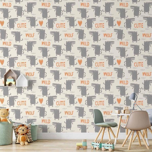 Tapisserie murale - Cute Wolf