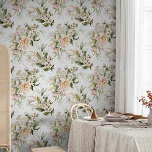 Tapisserie murale - Flowers in the Clouds