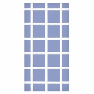 Tapisserie murale - Lines and Symmetry - Expressive White Grid on a Blue Background