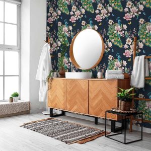 Tapisserie murale - Magnolias and Peacocks