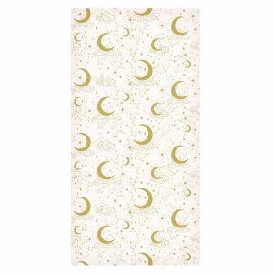 Tapisserie murale - Moonlit Nights - Delicate Moons and Clouds in a Warm Tone