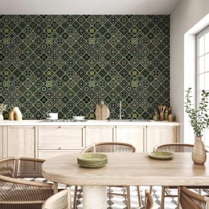 Tapisserie murale - Olive Mosaic