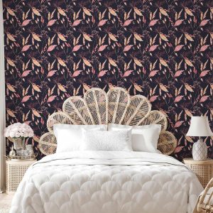 Tapisserie murale - Pink Grasses