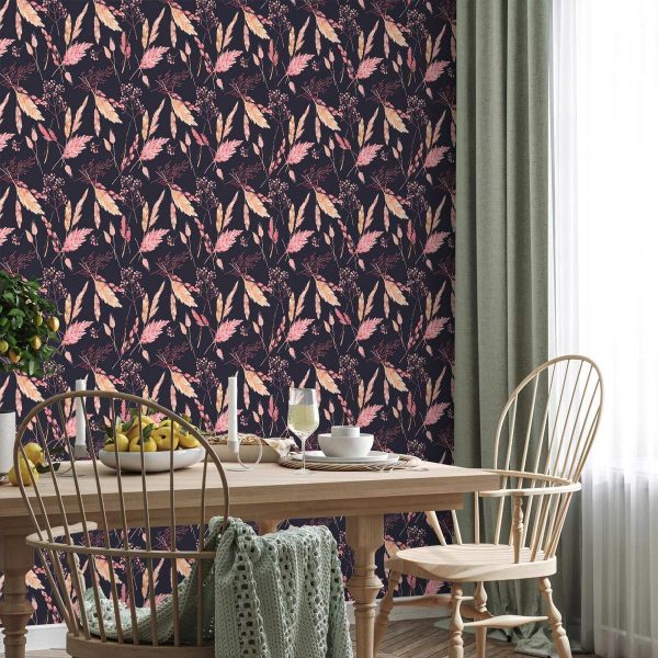 Tapisserie murale - Pink Grasses