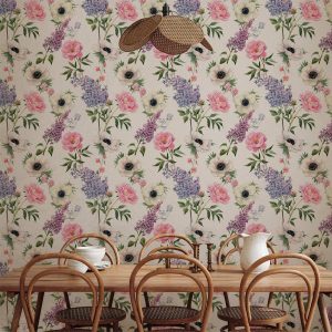 Tapisserie murale - Roses and Lilacs