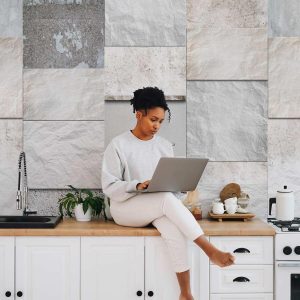 Tapisserie murale - Stone triptych